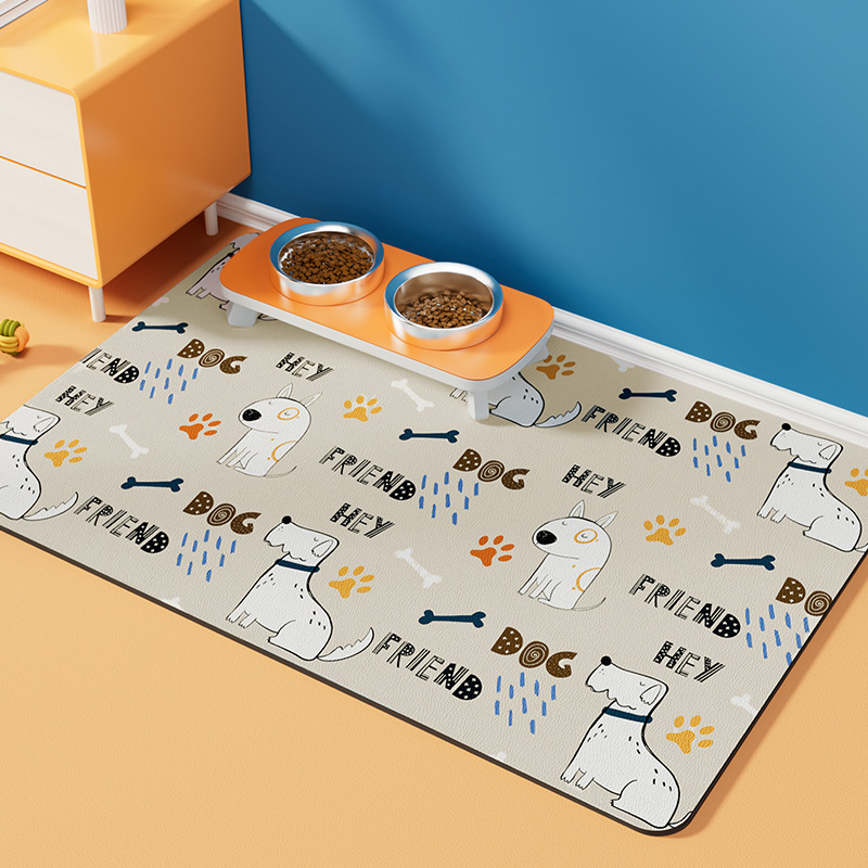 宠物餐垫防滑吸水地垫猫咪狗狗猫用吃饭垫子专用用品猫碗垫防滑垫