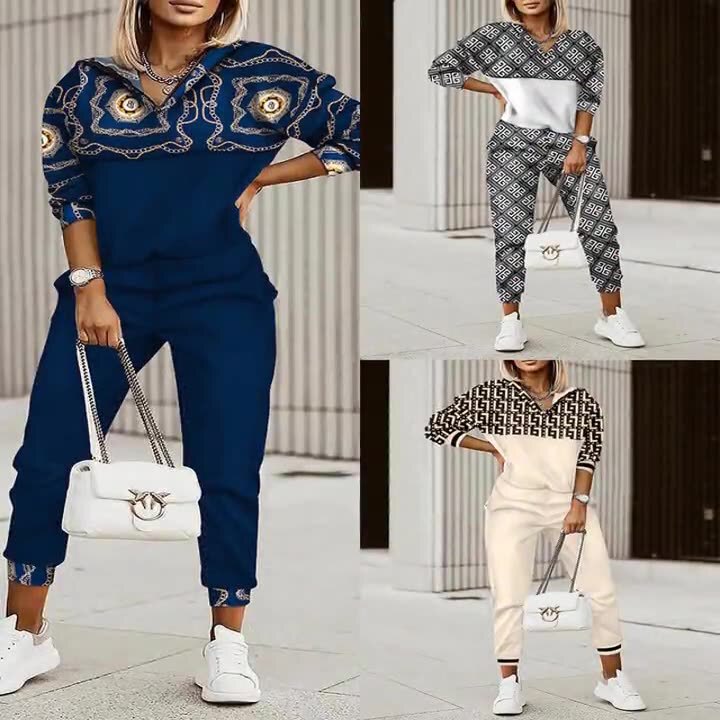 2022 Fall/Winter New AliExpress Amazon Cross-border eBay European and American Women's Commuter Jacket Pants Fashion suit