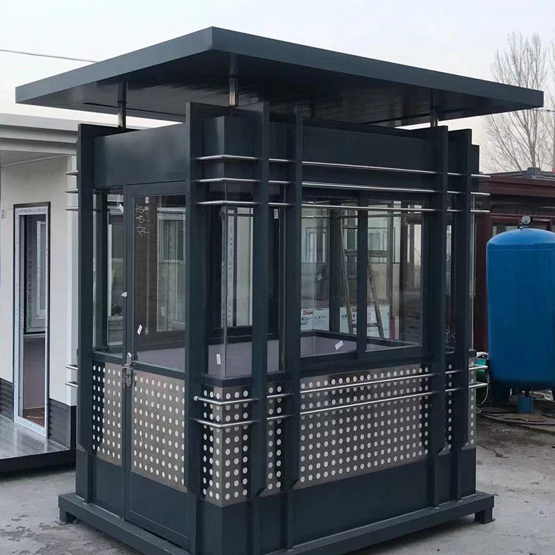 Конструкция из нержавеющей стали Лодка (киоск, будка охраны, курилка)