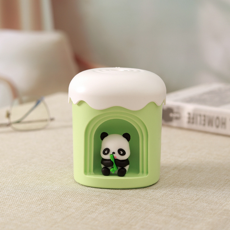 漫画パンダ漫画小型加湿器 USB 水補充スプレー空気加湿かわいいオフィスデスクトップギフト|undefined