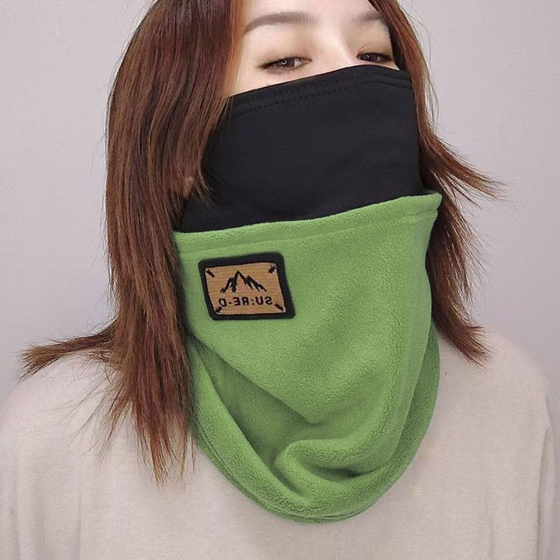 Máscara cálida a prueba de viento para ciclismo de otoño e invierno para hombres Funda multifuncional para cuello para exteriores con orejas colgantes Funda para cuello a prueba de frío Funda para cuello