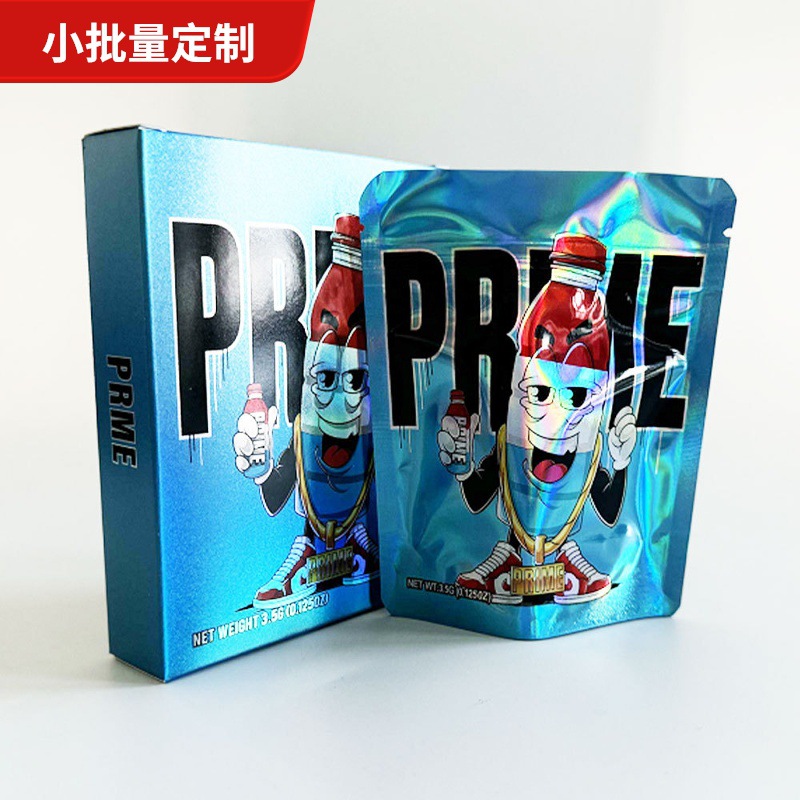 新款银卡镭射3.5G 包装盒配套包装袋 糖果包装袋巧克力包装袋跨境