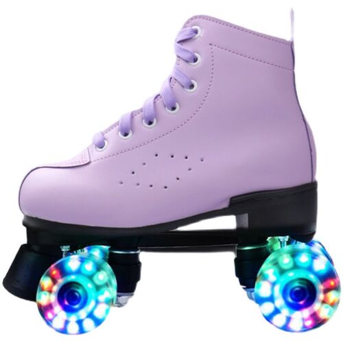 Cross-border special supply for adult double row skates, children's four-wheel skates, adult men's and women's roller skates, roller skates flash