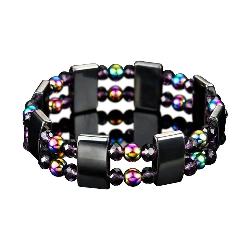 Colorido doble fila pulsera estilo 2
