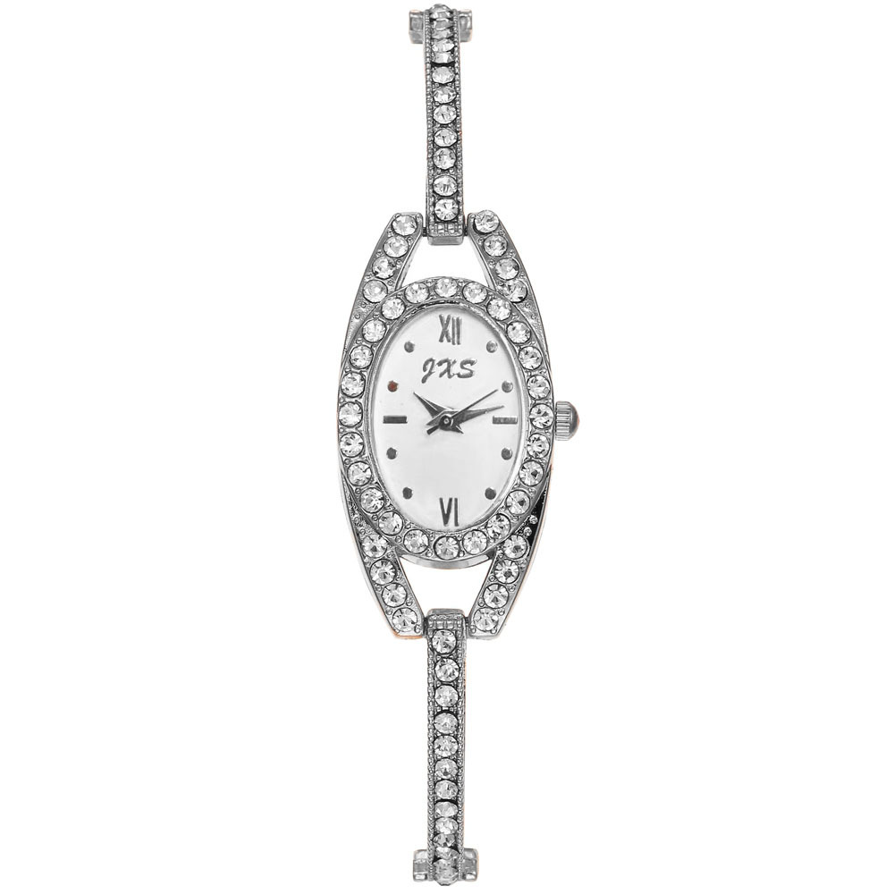 Transfronteriza transmisión en vivo reloj de estudiante femenino reloj de diamante oval ins estilo universitario temperamento pequeño dial pulsera reloj
