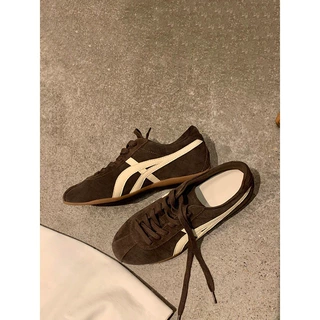 超软牛皮德训鞋女2026新款真皮厚底运动休闲阿甘鞋百搭板鞋跑步鞋