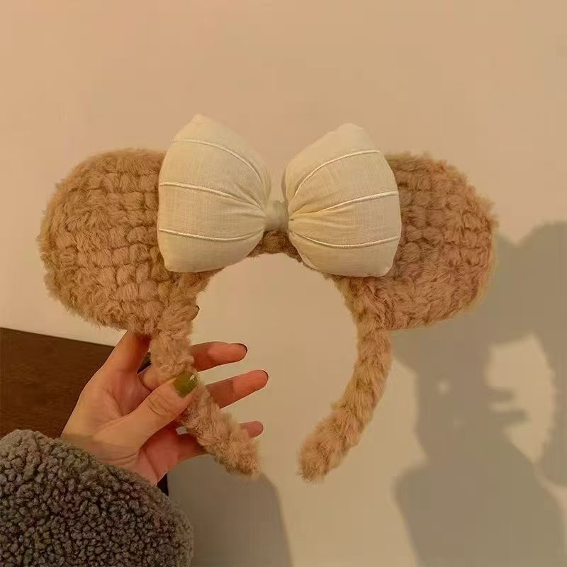 遊園地の女の子のかわいいぬいぐるみパンダフィーベア耳カチューシャ女性の写真ヘアピン洗顔カチューシャヘアアクセサリー|undefined