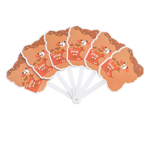 Summer cartoon cute 60 fold fan ins internet celebrity folding small fan student children's day creative gift