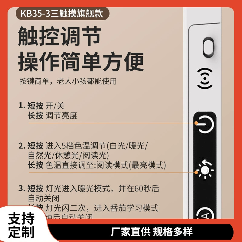 ♔ Светодиодная настольная лампа для защиты глаз, магнитная зарядка, стильная лампа для общежития, подсветка для зеркала для макияжа, маленькая настольная лампа для учебы и чтения для студентов