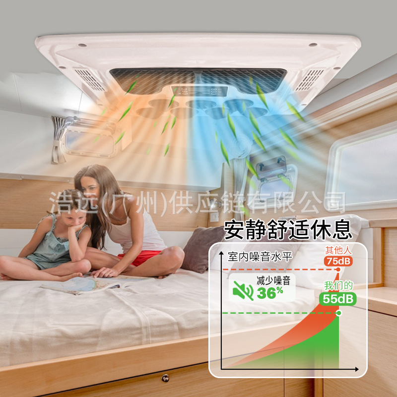 Source manufacturers car air conditioning integrated machine cooling and heating frequency conversion 12V24V card truck saloon car engineering car parking air conditioning