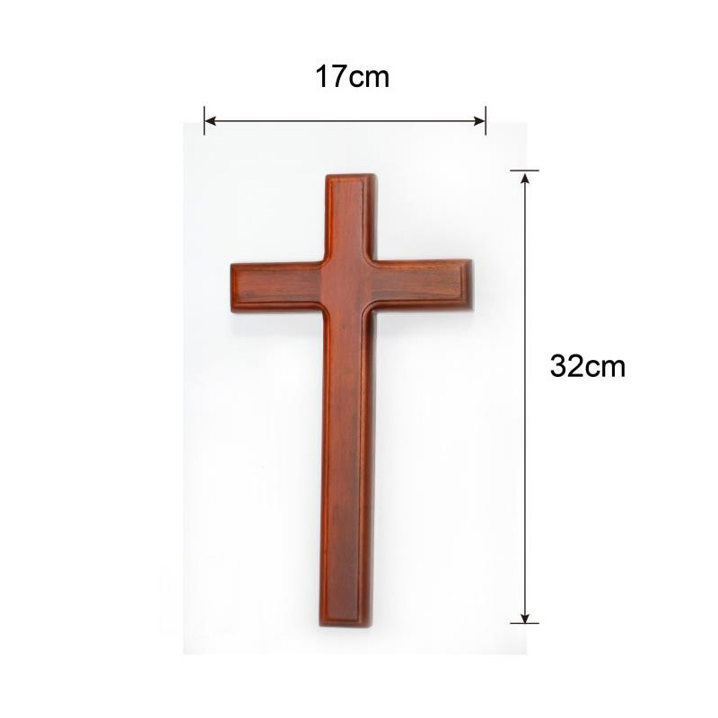 Cruz de madera casa decoración interior Iglesia Cruz decoración fuente fabricante