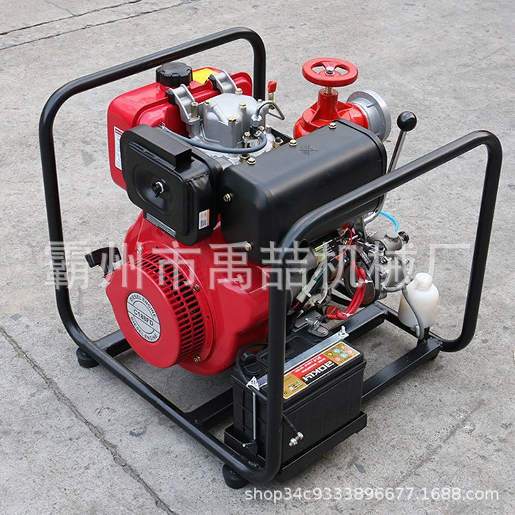 BJ9-C单缸消防泵柴油动力双启动手抬机动泵高压自吸柴油手抬泵