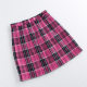 [Xiao mei] original school of Sichuan island university for JK plaid skirt students a-line skirt rose red pleated skirt
