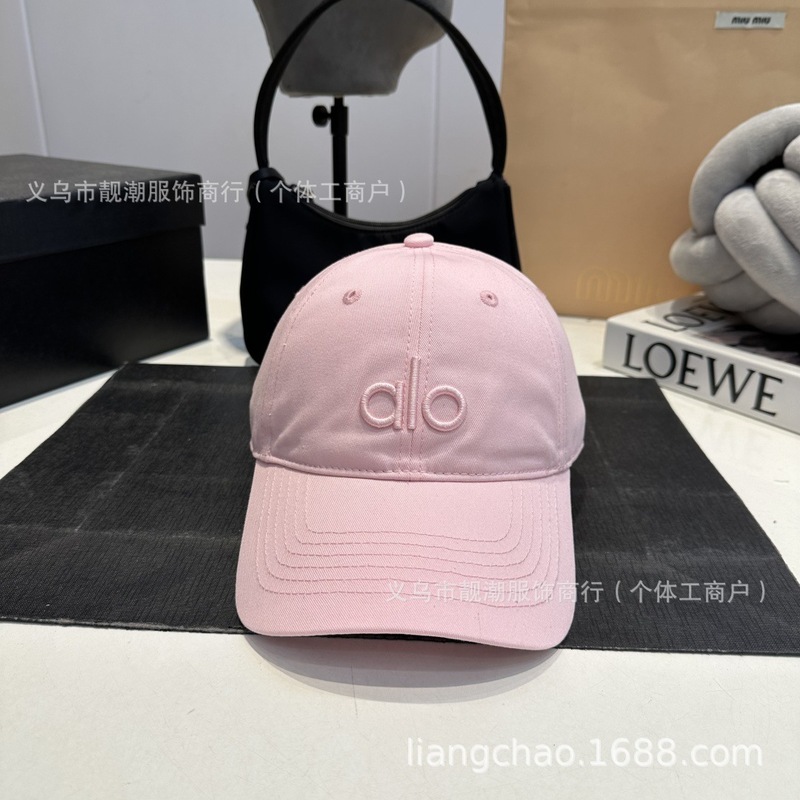 爆款百搭帽子男女款鸭舌帽欧美潮牌休闲防晒遮阳帽alo刺绣棒球帽|undefined