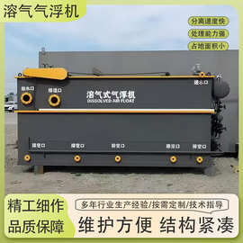 自动溶气出水清澈气浮机平流式一体机污水处理成套设备环保节能