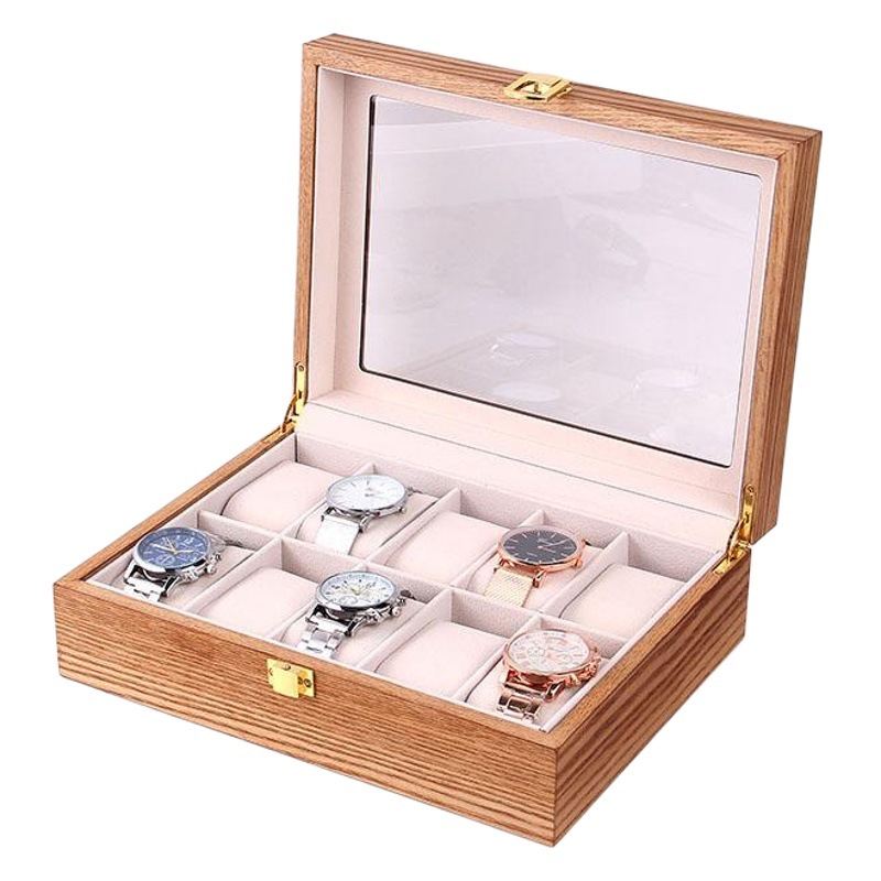 現物卸売り2 3 6 10 12 20位腕時計ケース復古木製腕時計収納ケース展示木ケース