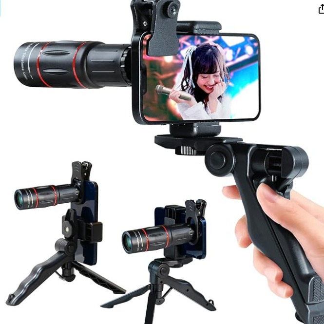 18X手机镜头28倍单筒望远镜 长焦通用外置变焦拍照镜头演唱会