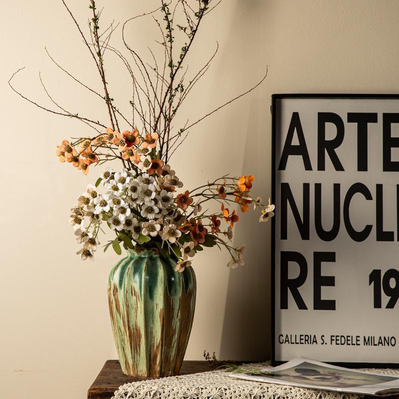 景德镇陶瓷花瓶欧式油画风陶瓷花器时尚现代简约家居装饰品摆件