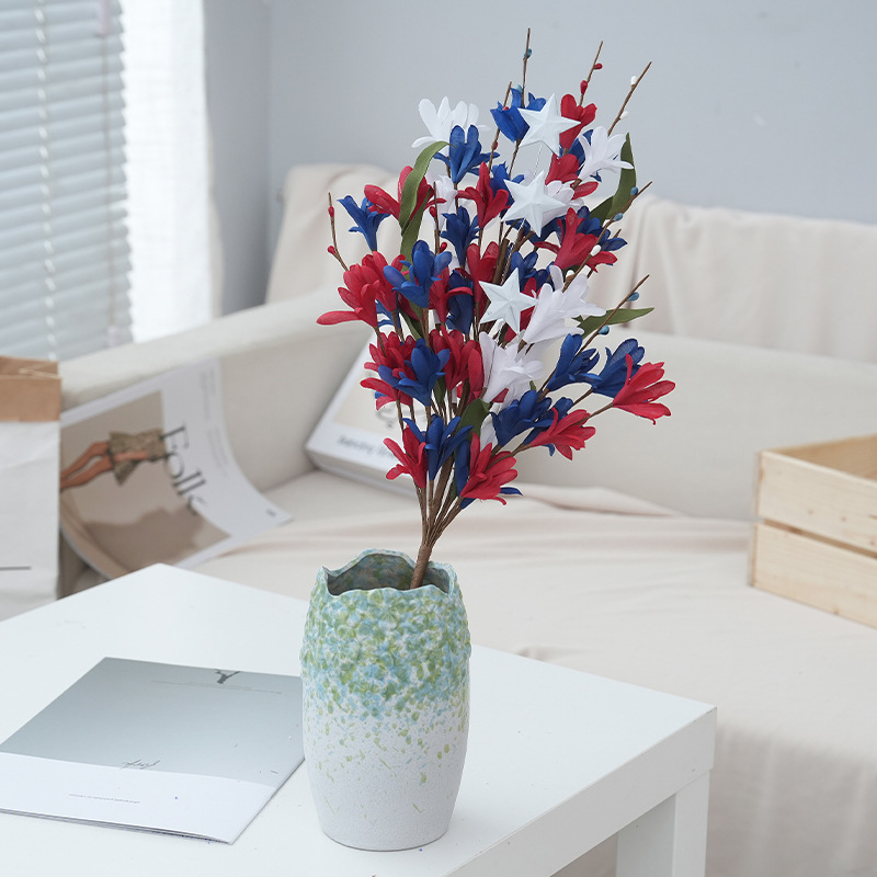 Pe Roll Spring Festival Bouquet Artificial Flowers Fake Flowers Artificial Wedding Hall Hotel Decoration Flower Arrangement Spring Festival Flowers Wholesale