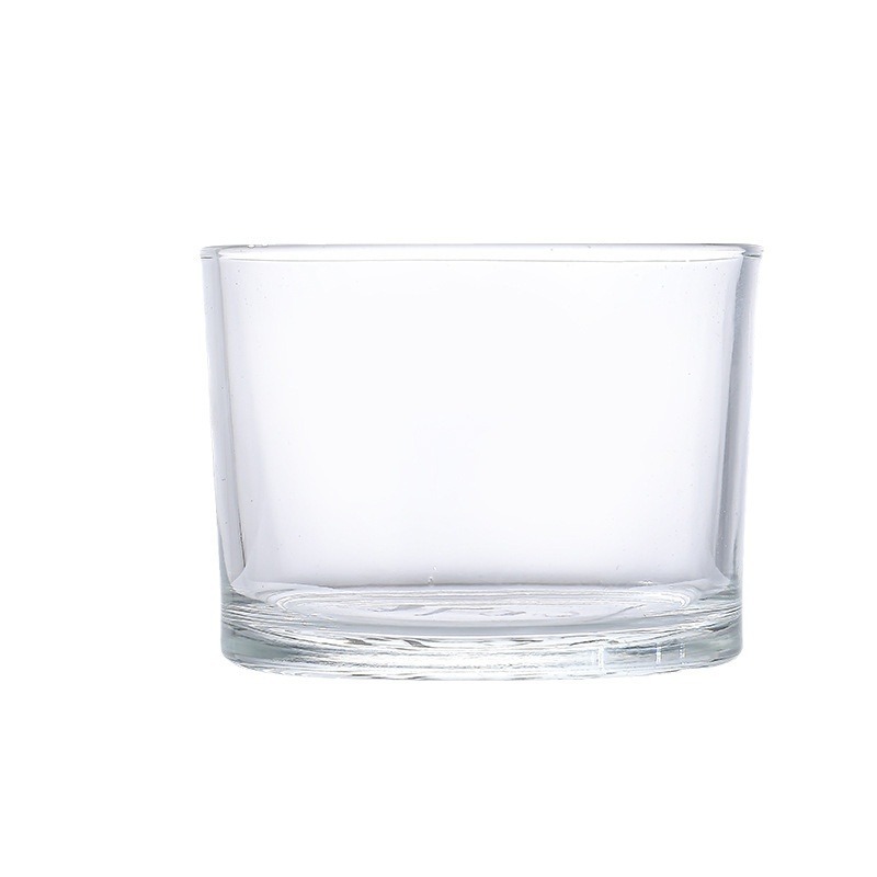 Spot mayorista vela de vidrio taza vacía moda candelabro adornos simple taza vacía taza