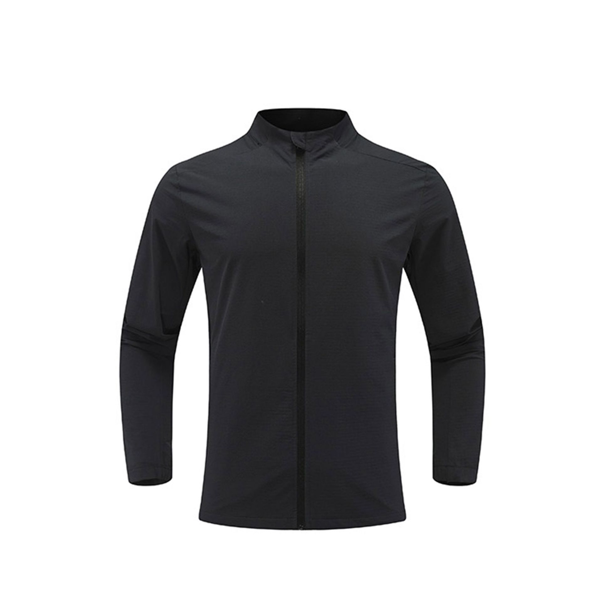 Nueva chaqueta de ropa deportiva con cremallera, chaqueta superior, cárdigan para hombre, cuello alto, correr, ropa de montañismo al aire libre, manga larga deportiva
