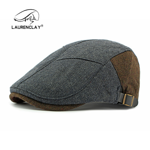 Woolen hat for men, autumn and winter, velvet, warm beret, British retro fashion, advancing hat, casual cap, female