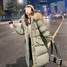 大码棉服女冬季2025年新款韩版中长款面包服宽松棉衣加厚棉袄