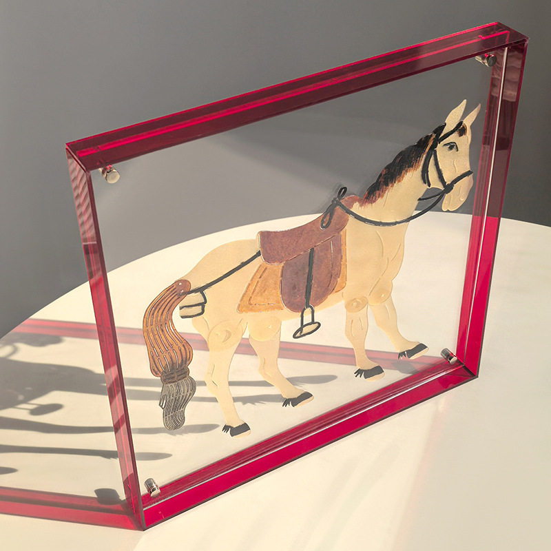 Adorno Decorativo de Marioneta de Sombra Artesanal de Acrílico para Año Nuevo image 2