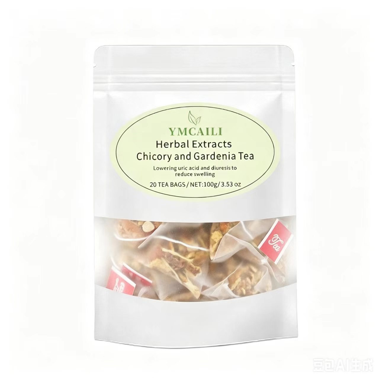 Chicory Gardenia Kudzu Blend Tea 100g Triangle Tea Bags Herbal Flower Tea 20 Packs specifications
