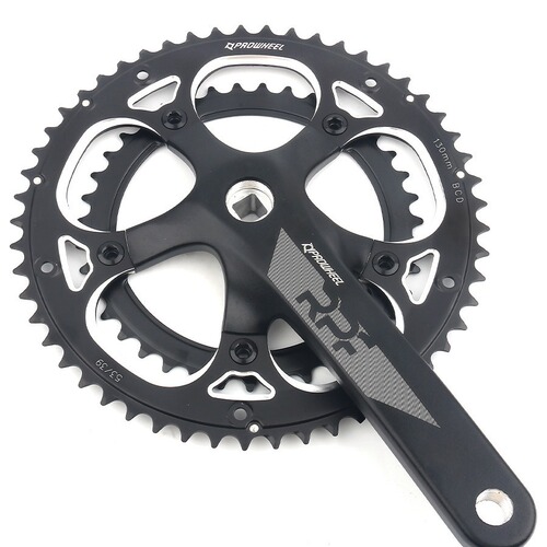 Haomeng proweel square hole crankset crank 130BCD53T 2×10 speed 9 speed RPF road bicycle crankset