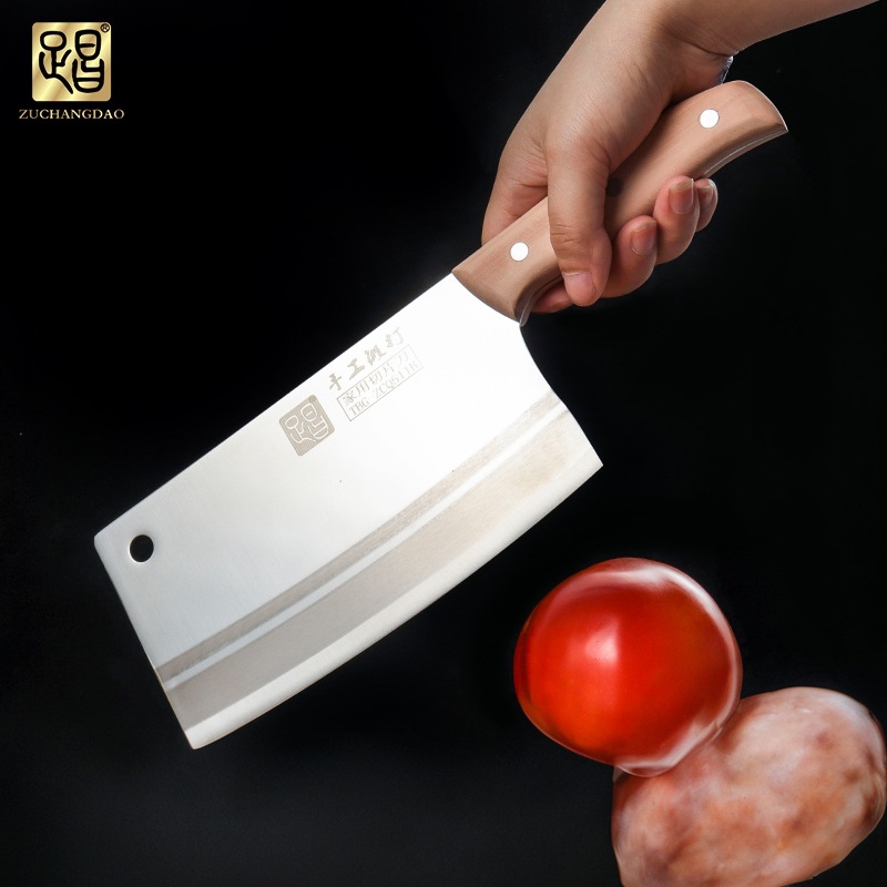 Dazu Longshui Cuchillo de cocina forjado doméstico afilado y resistente al desgaste acero de cuatro cromo