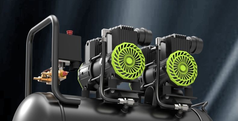 Air Compressor Woodworking Air Pump 220V High-Power New Model Air Pump Ultra-Quiet 220V Source Factory