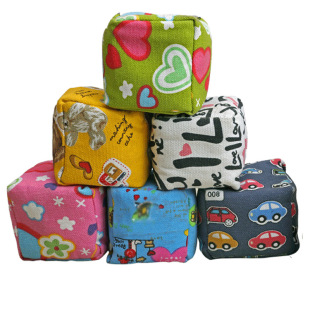 Canvas Sandbag Rice Husk Square Kidsren's Sandbag Throwing Family Game Sensory Training Kindergarten Game Teaching Aids