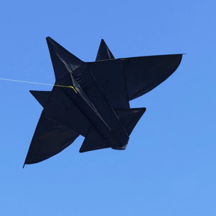 New Black Fighter Kite Stealth Aircraft Children's Bomber Cartoon Black Aircraft Internet Celebrity Aircraft Kite