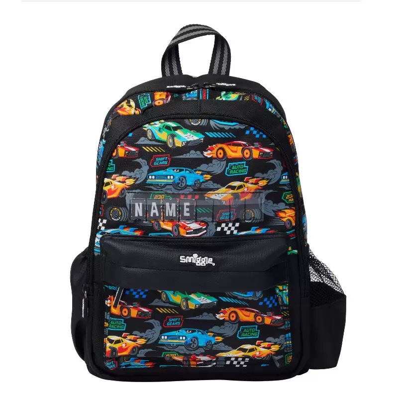 Australia smiggle coche escolares mochila de hombro reductor de presión, mochila infantil, caja de tracción, bolsa de comidas, taza de agua, caja de comidas