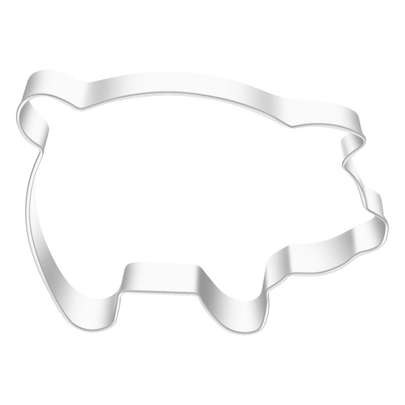 Juego de molde de galleta de cerdo de acero inoxidable, herramienta de bricolaje para hornear, gadgets explosivos de Amazon, fuente puntual