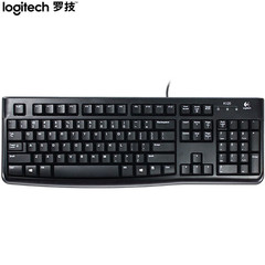 羅技(Logitech)K120キーボード有線キーボードオフィスキーボードフルサイズ黒U口