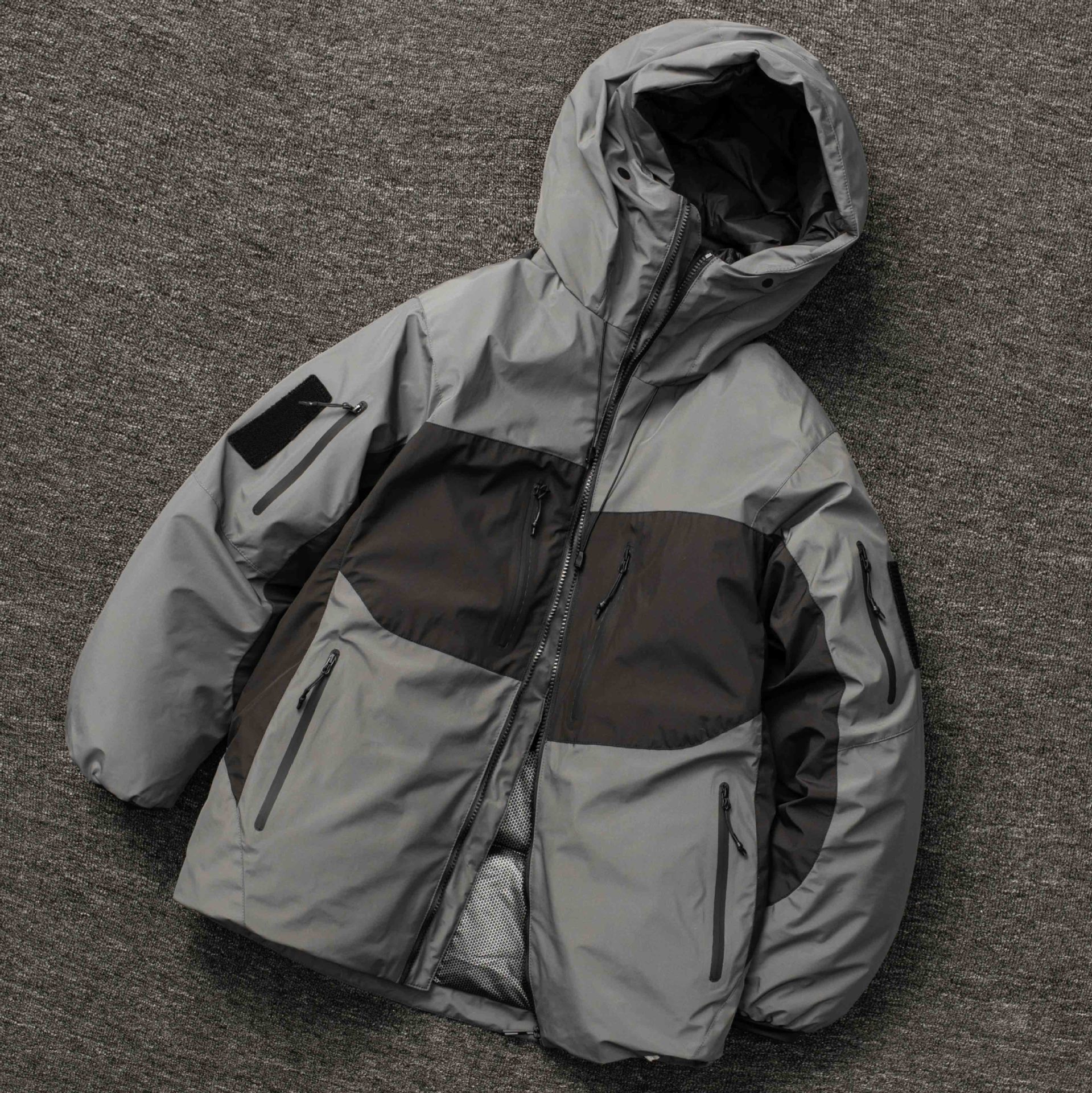 2025 Winter New Men's Hooded down Jacket Waterproof Windbreaker Thickened Warm Youth Winter