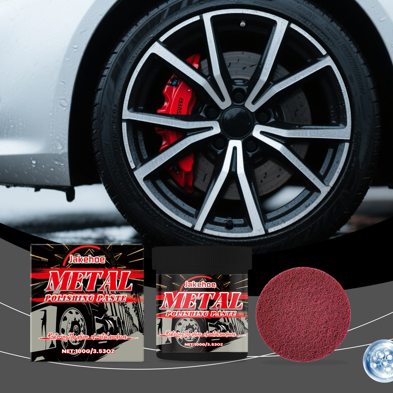 Jakehoe Car Metal Polishing Paste, Stain Removal, Anti-Oxidation, and Gloss Enhancement, Suitable for Daily Surface Care Jakehoe Car Metal Polishing Paste, Stain Removal, Anti-Oxidation, and Gloss Enhancement, Suitable for Daily Surface Care