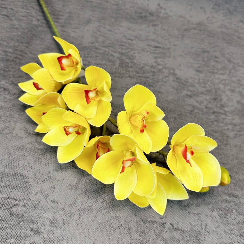 10 platillos Sensación artificial flor 3D impresión película Magnolia Home Dress Up flor arreglo props flor falsa al por mayor