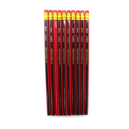 Pencil Wholesale Drawing Sketch Pen Children's Prize Learning Stationery with Eraser Hexagon Pencil Primary School Students hb Pencil
