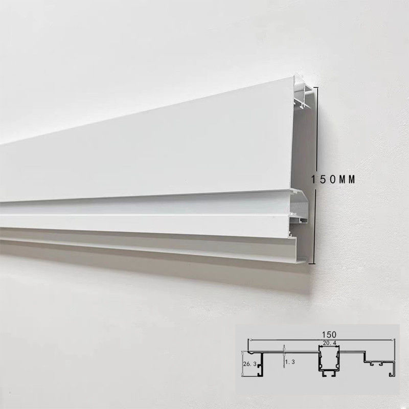 明装免吊顶免开槽发光顶角线灯带双眼皮天花客厅石膏侧发光线条灯
