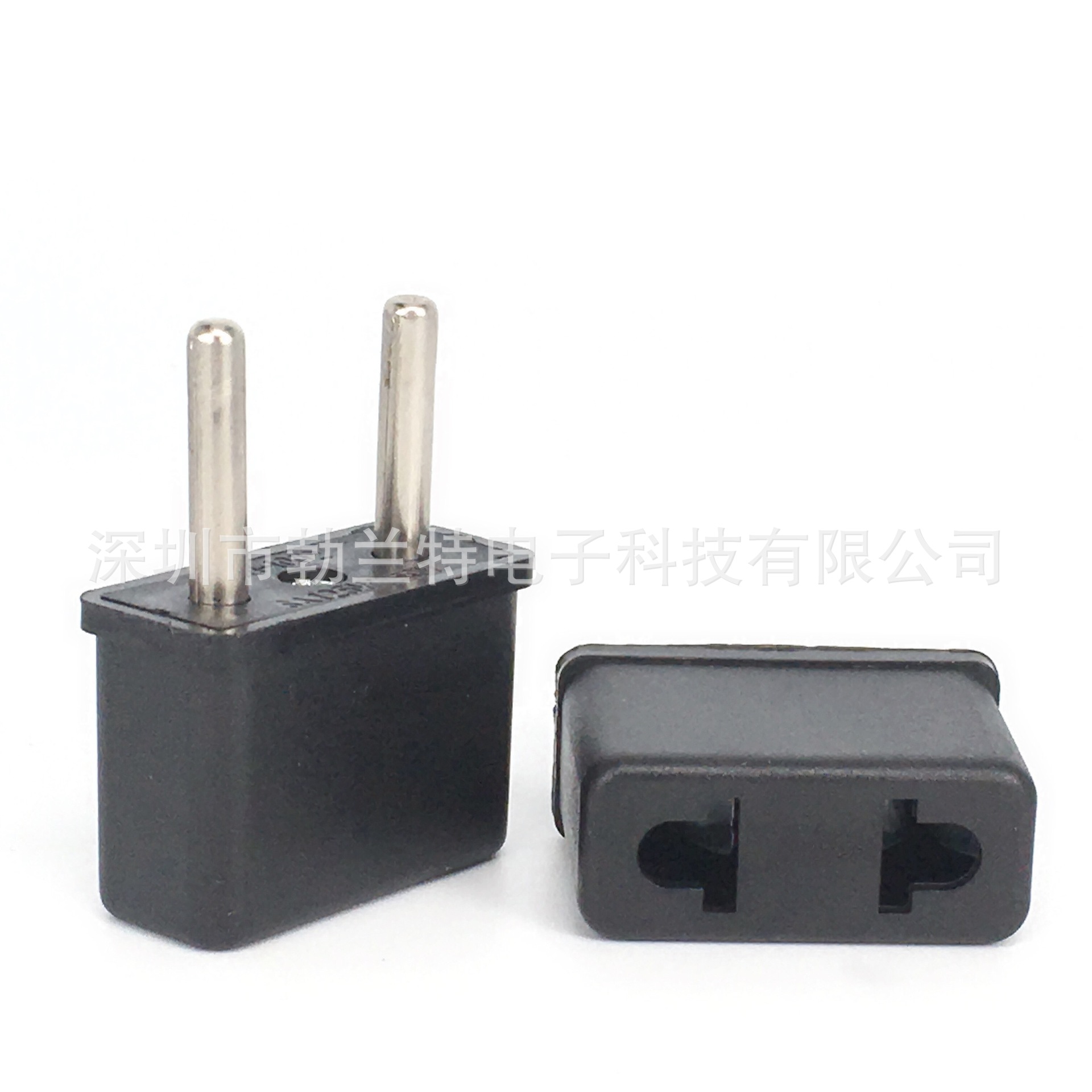 欧规电源转接插头转换器 德标韩国旅游两孔转圆头插座 JHD-9620