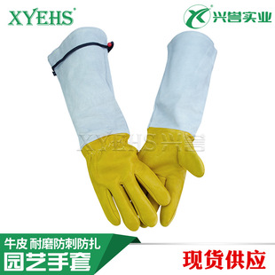 Sheepskin Garden Gloves Gardening Labor Protection Anti-Thorn and Anti-Cut Extended Beekeeping Gloves Pruning Roses and Chestnuts