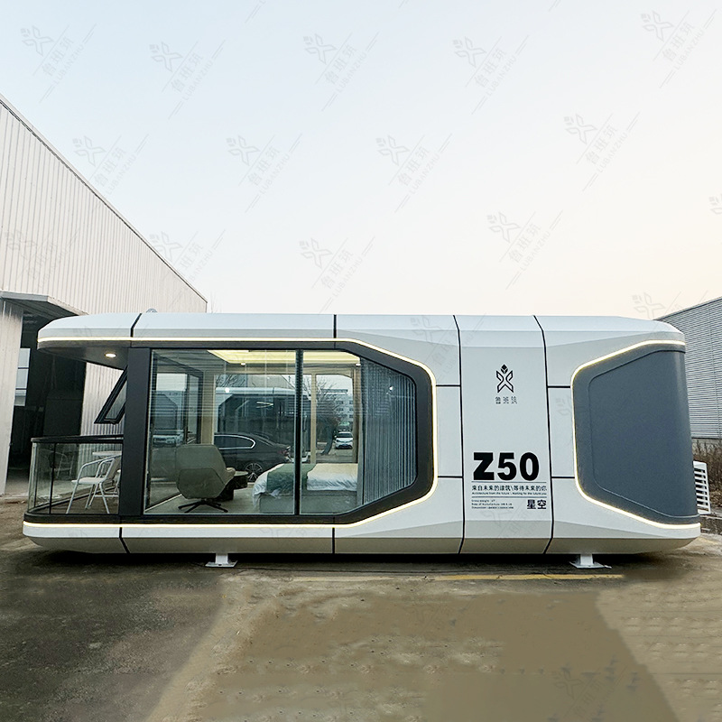 Lubangzhu casa prefabricada comercial punto escénico casa móvil al aire libre sala de té café casa móvil contenedor habitación