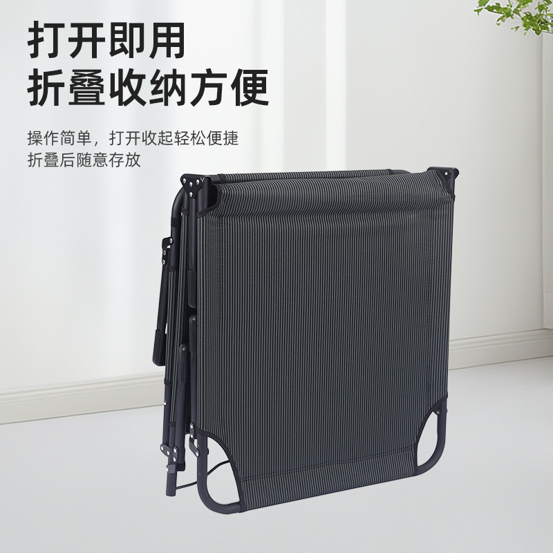 Cama plegable individual portátil para exteriores, tumbona plegable simple para ocio, ideal para oficina, venta al por mayor.