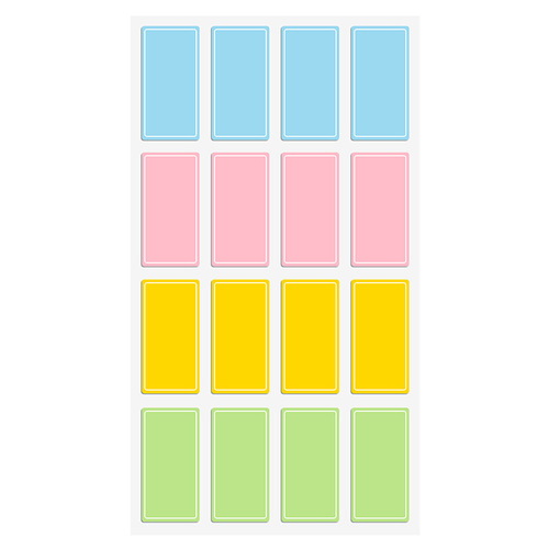 Colored label stickers handwritten waterproof self-adhesive affixable classification mark stickers name stickers label stickers