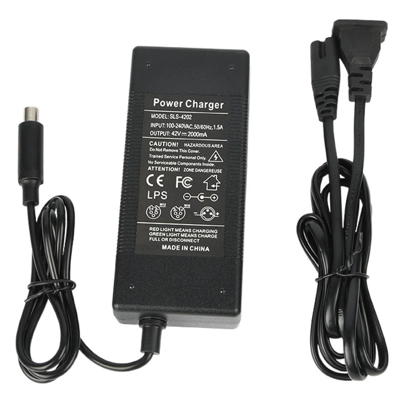 Зарядное устройство для литиевой батареи 42V2A, зарядное устройство для Xiaomi m365, зарядное устройство для электросамоката, зарядное устройство для литиевой батареи 36V2A