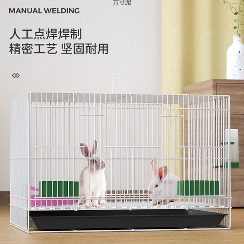 Rabbit cage, home indoor rabbit-raising dedicated large-sized guinea pig, gerbil, dwarf rabbit and small rabbit cage, rabbit hutches, chicken cages