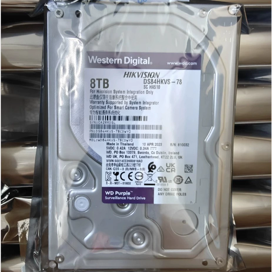 Фиолетовый жесткий диск 1Т 2Т 3Т 4Т6Т8Т механический HDD настольное видеонаблюдение видеосохранение мониторинг